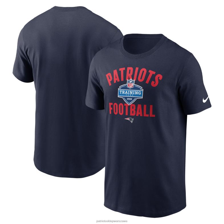 Patriots Jersey mężczyźni T-shirt sportowy Nike Navy 2022 Training Camp odzież 6RBB1986
