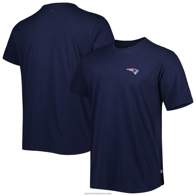 Patriots Jersey mężczyźni T-shirt tommy bahama granatowy bali skyline odzież 6RBB1965
