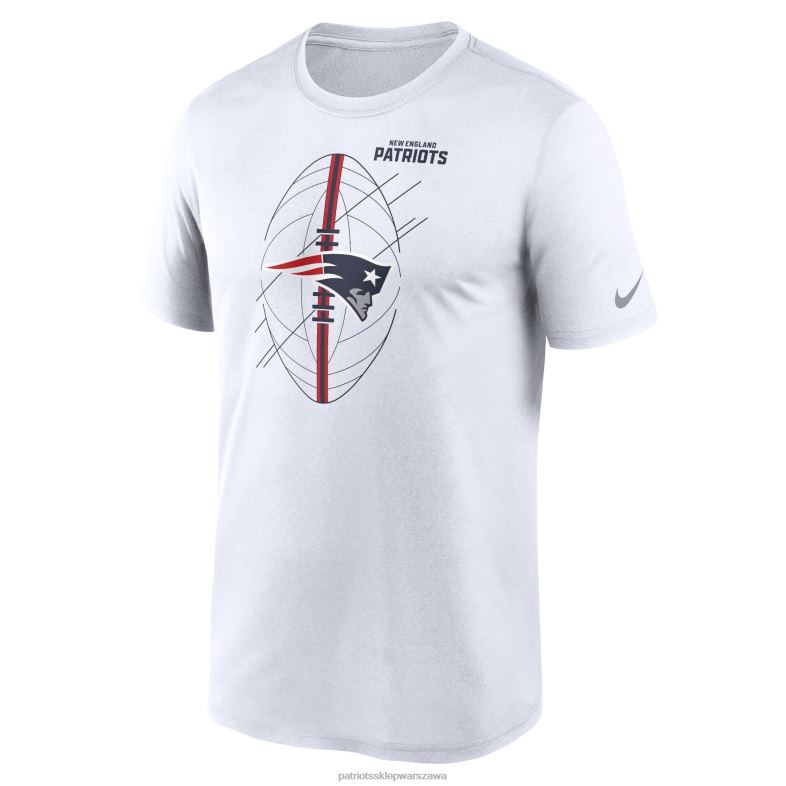Patriots Jersey mężczyźni biały t-shirt Nike Legend Icon Performance odzież 6RBB1797