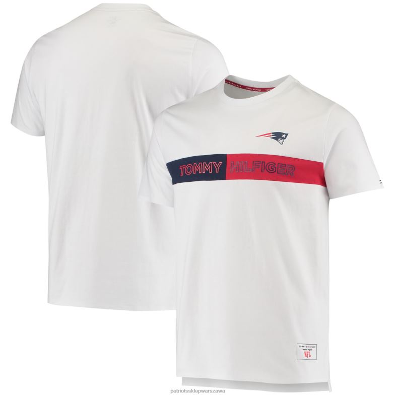 Patriots Jersey mężczyźni biały t-shirt tommy hilfiger odzież 6RBB2014