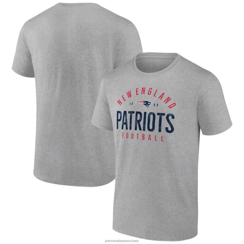 Patriots Jersey mężczyźni fanatics branded Heather Grey Legacy T-shirt odzież 6RBB1916