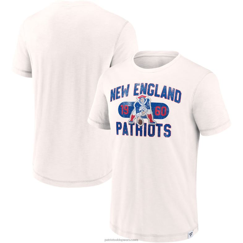 Patriots Jersey mężczyźni fanatics branded white team act fast t-shirt odzież 6RBB1880