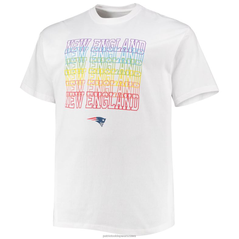 Patriots Jersey mężczyźni fanatics markowa biała koszulka z dumą z dużego i wysokiego miasta odzież 6RBB1974