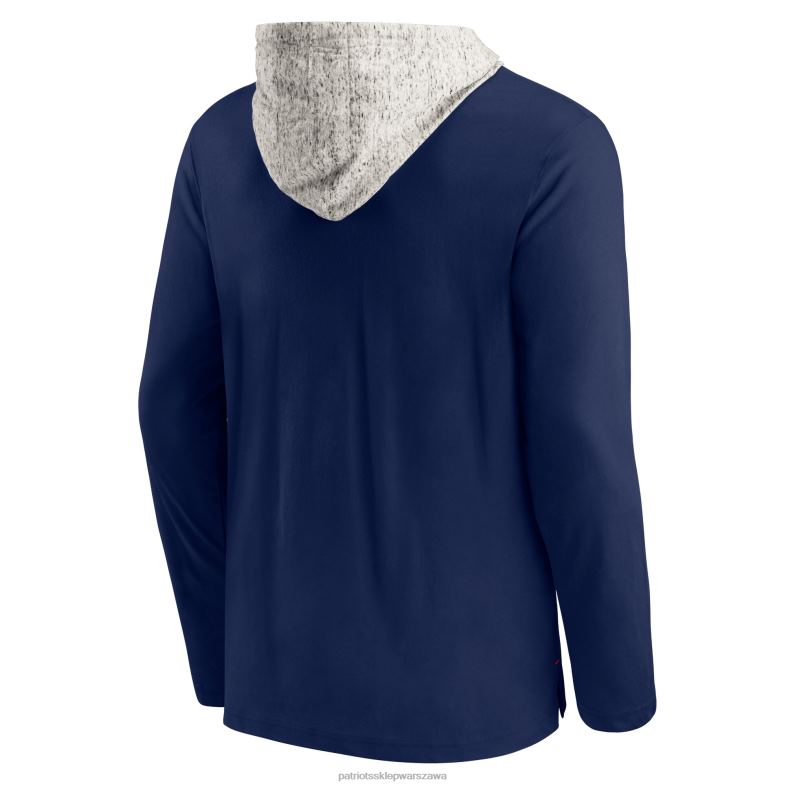 Patriots Jersey mężczyźni fanatics markowa granatowa bluza z kapturem i długimi rękawami odzież 6RBB2064