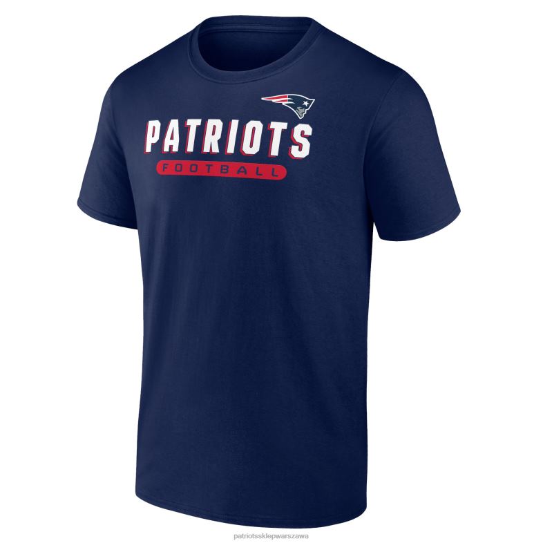 Patriots Jersey mężczyźni fanatics markowy granatowy/szary melanżowy zestaw t-shirtów odzież 6RBB2054