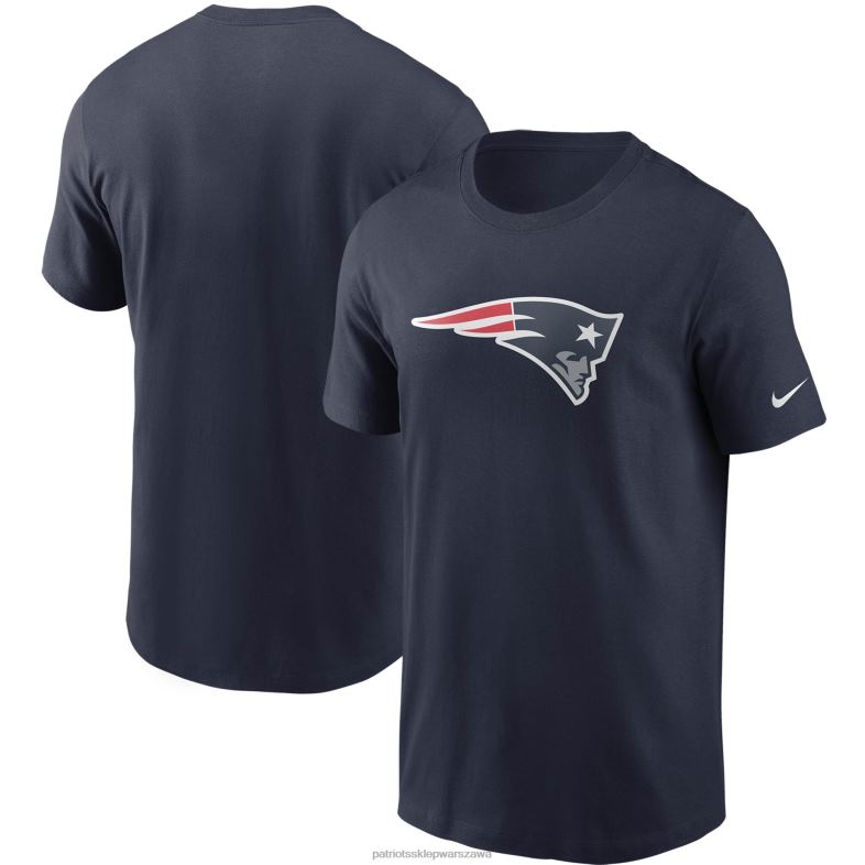 Patriots Jersey mężczyźni granatowa koszulka nike z logo głównym odzież 6RBB1961