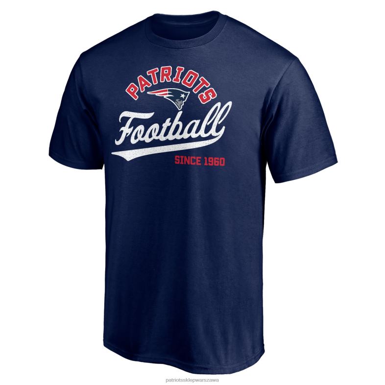 Patriots Jersey mężczyźni granatowa koszulka z wycięciem odzież 6RBB2082