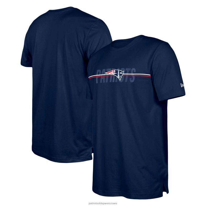 Patriots Jersey mężczyźni koszulka treningowa New Era Navy 2023 nfl odzież 6RBB1815