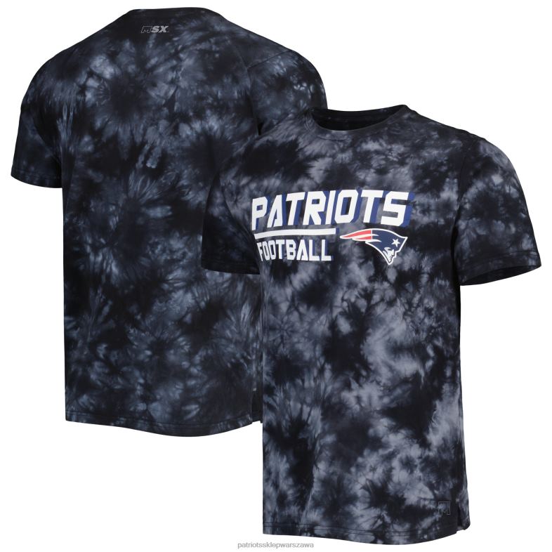 Patriots Jersey mężczyźni msx by michael strahan czarna koszulka tie-dye Recovery odzież 6RBB1902
