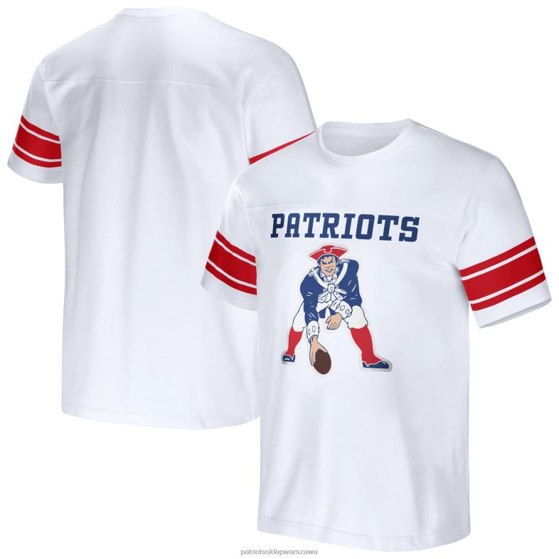 Patriots Jersey mężczyźni nfl x darius rucker collection by fanatics biała koszulka piłkarska w paski odzież 6RBB1629