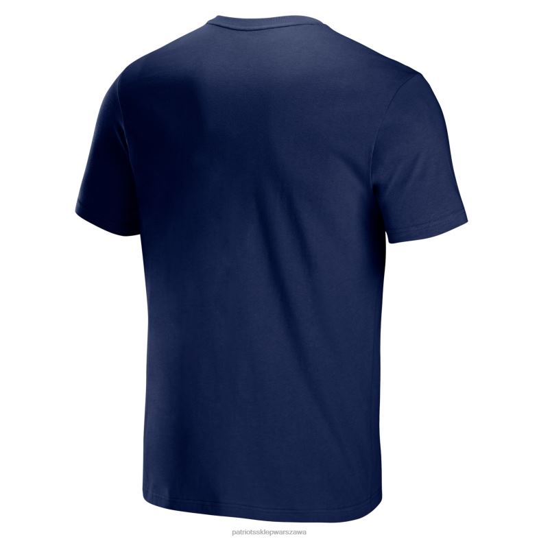 Patriots Jersey mężczyźni nfl x zszywacz granatowy t-shirt z logo lockup odzież 6RBB1988