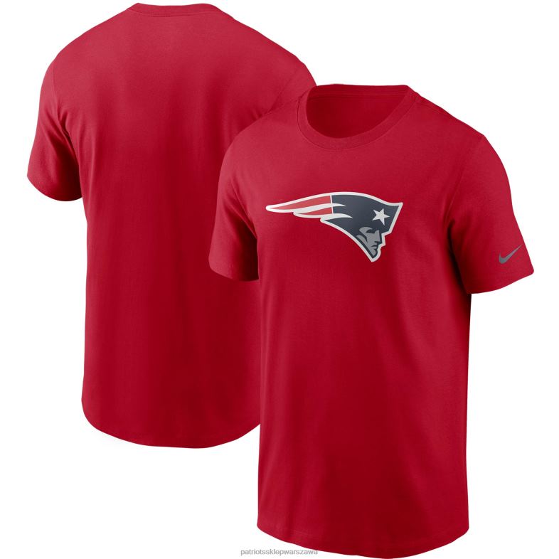 Patriots Jersey mężczyźni nike czerwony t-shirt z logo głównym odzież 6RBB1925