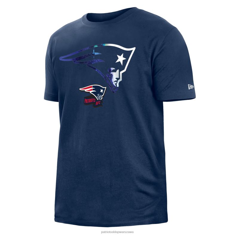 Patriots Jersey mężczyźni nowa era granatowy t-shirt sideline 2022 w kolorze atramentowym odzież 6RBB1940