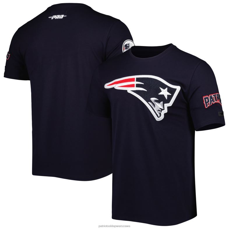 Patriots Jersey mężczyźni standardowa granatowa koszulka typu mash up odzież 6RBB1829