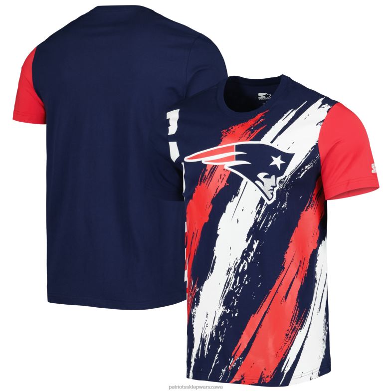 Patriots Jersey mężczyźni startowa granatowa koszulka Extreme Defender odzież 6RBB1894