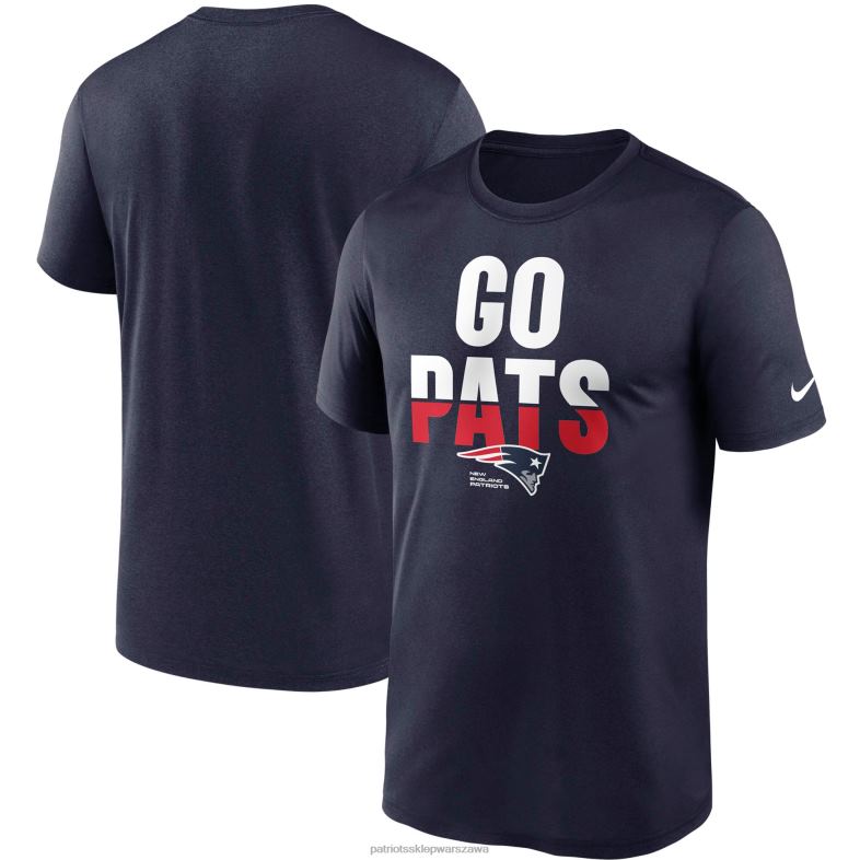 Patriots Jersey mężczyźni t-shirt nike z napisami lokalnymi legendy granatowej legendy odzież 6RBB1956