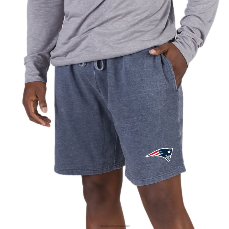 Patriots Jersey mężczyźni Concepts sportowe granatowe szorty z dzianiny dresowej odzież 6RBB1698