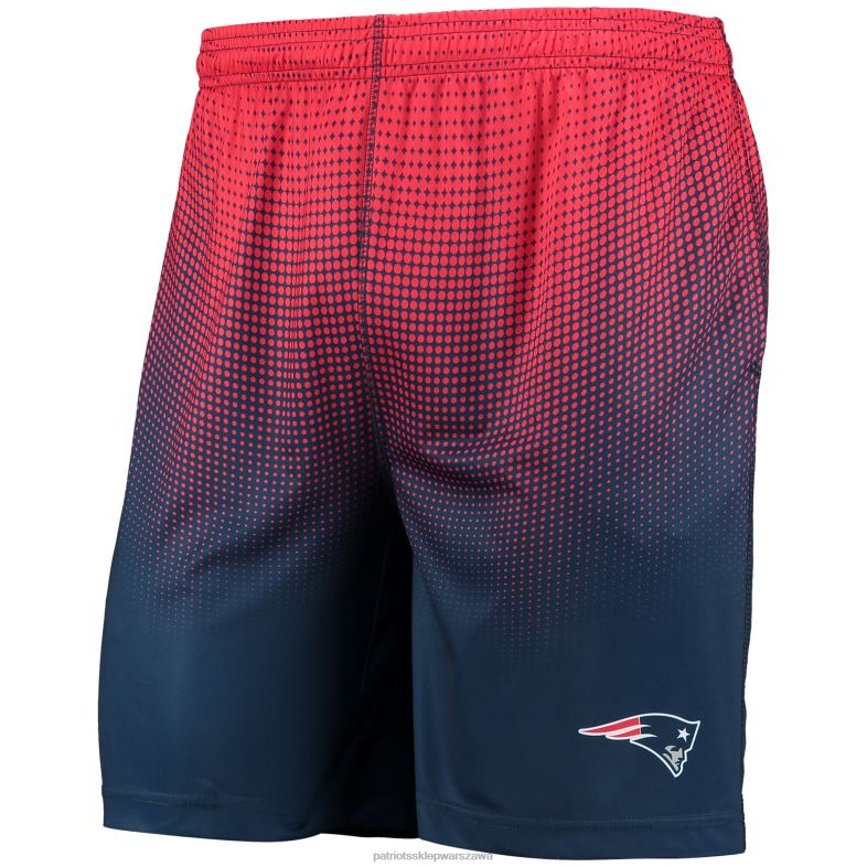 Patriots Jersey mężczyźni spodenki treningowe foco w kolorze granatowo-czerwonym z gradientem pikseli odzież 6RBB1718