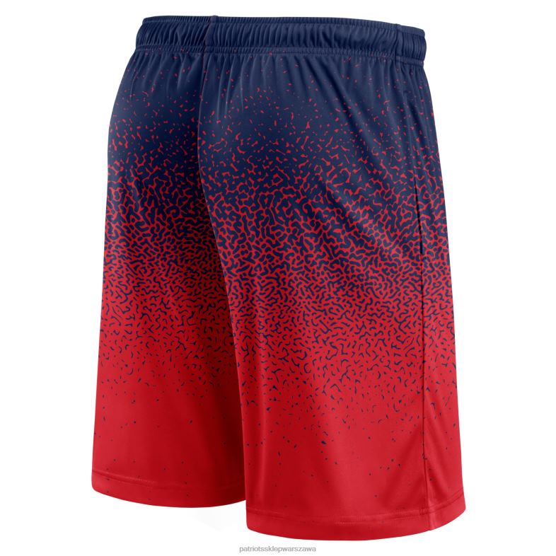Patriots Jersey mężczyźni szorty fanatics w kolorze granatowo-czerwonym ombre odzież 6RBB1705