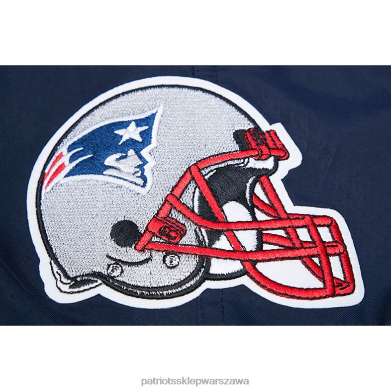 Patriots Jersey mężczyźni szorty z tkaniny w kolorze granatowym odzież 6RBB1739