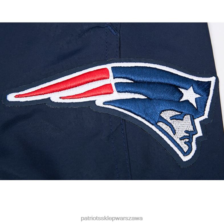 Patriots Jersey mężczyźni szorty z tkaniny w kolorze granatowym odzież 6RBB1739