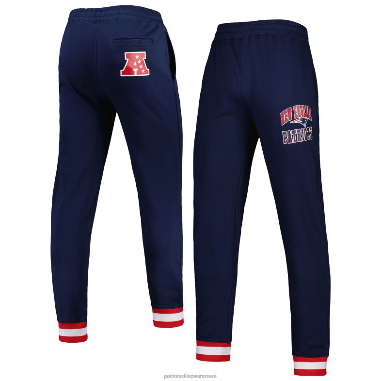 Patriots Jersey mężczyźni Polarowe spodnie joggery Starter Navy Blitz odzież 6RBB1264