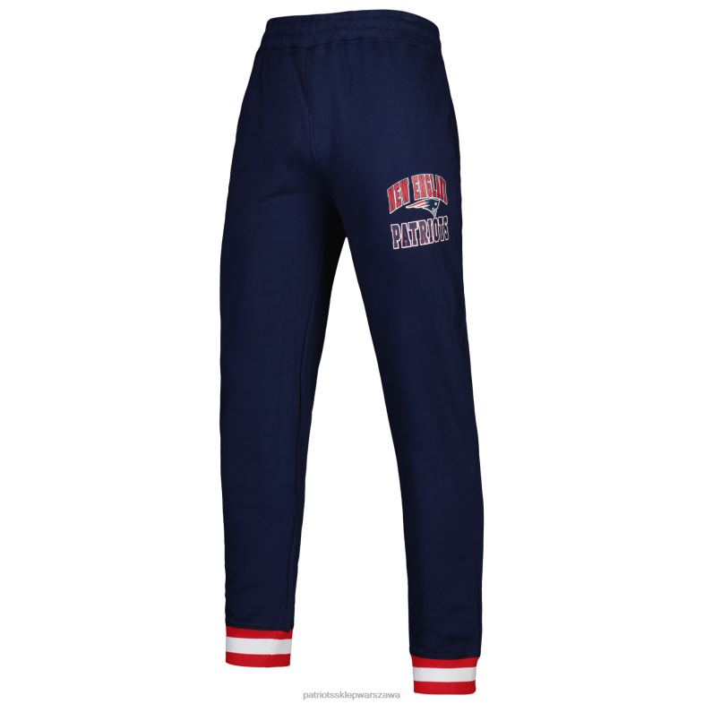 Patriots Jersey mężczyźni Polarowe spodnie joggery Starter Navy Blitz odzież 6RBB1264