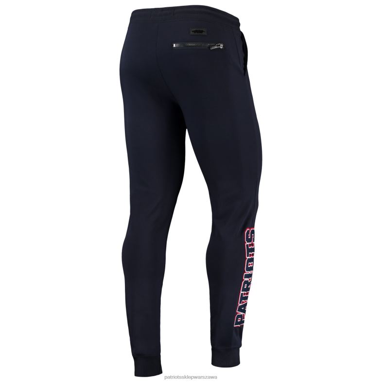 Patriots Jersey mężczyźni Pro Standardowe Spodnie Joggersy Granatowe Logo odzież 6RBB1256