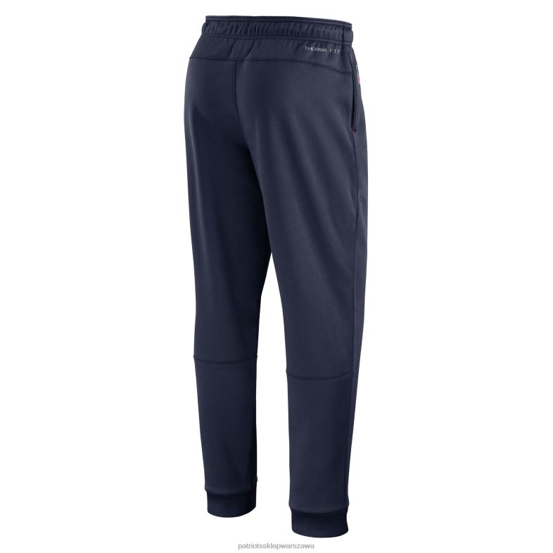 Patriots Jersey mężczyźni granatowe spodnie z logo sideline nike odzież 6RBB1243